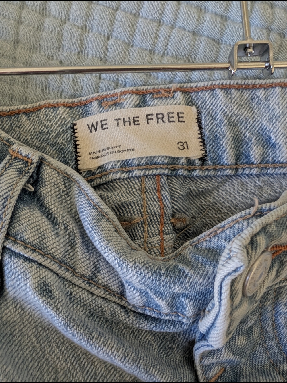 Free People Light Wash Wide Leg Barrel Jeans - Picture 6 of 6
